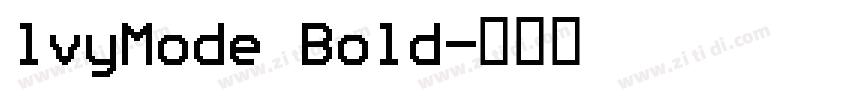 lvyMode Bold字体转换